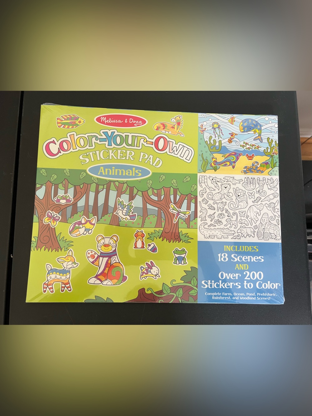 Melissa & Doug Color-Your-Own Sticker Pad - Animals